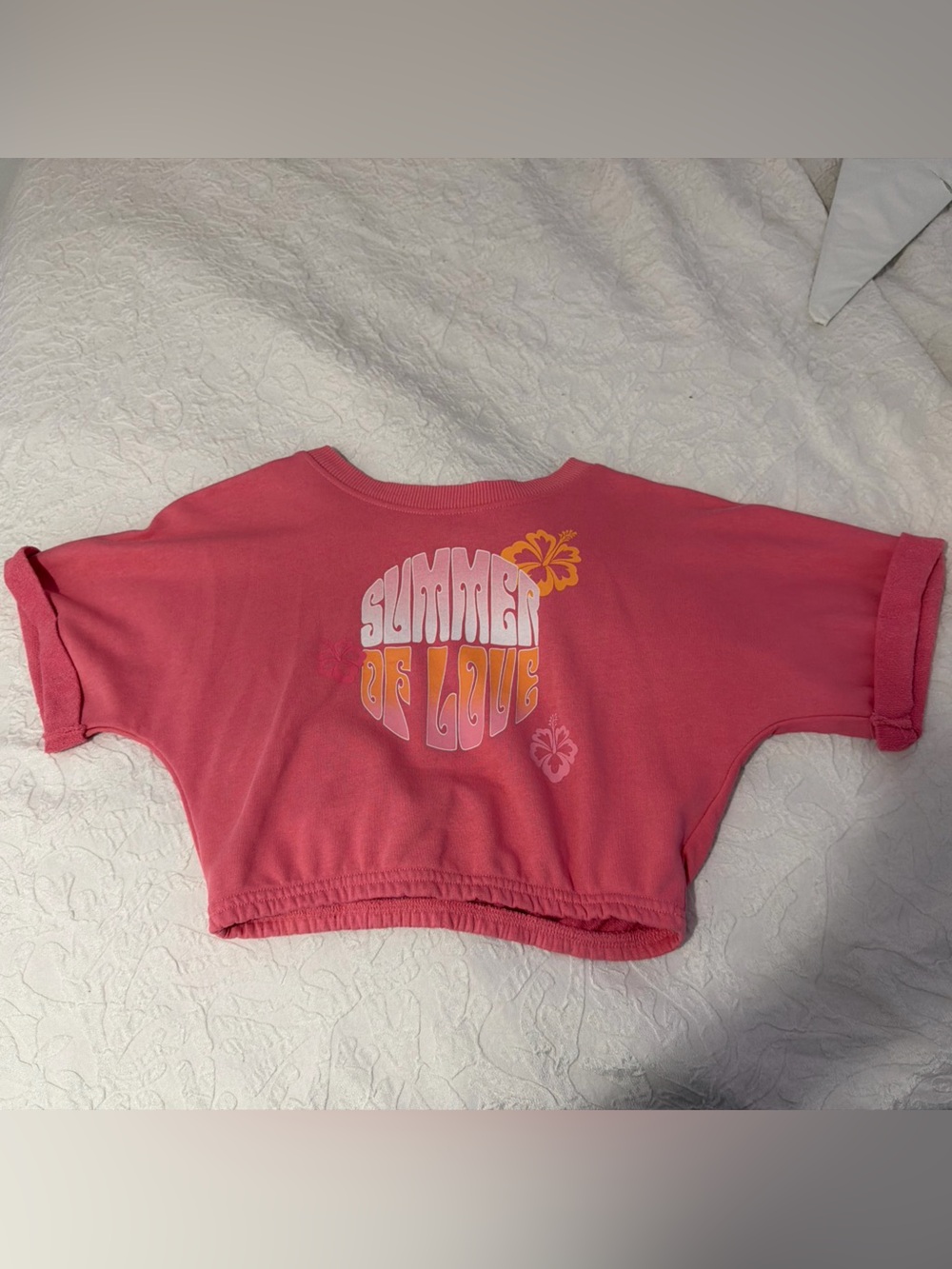 Primark Pink Graphic One-Piece Bodysuit with Surf Logo